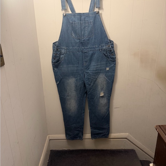 City Chic Denim Overalls with Pocket Detail Lot 7 - Picture 6 of 7